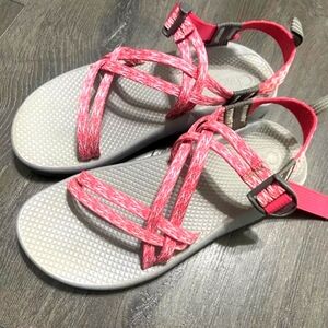 Chaco ZX/1 ECOTREAD Big Kid's Sandal 6 (Women's 7.5-8) Pink & Gray
